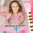 thumbnail image 4 of Lictin Baby Piano Toys for Kids, Toddlers Piano Keyboard Instrument with Microphone, 37 Keys Piano Toys Educational Musical Gift for 2 3 4 5 6 Year Old Girls, Pink, 4 of 7