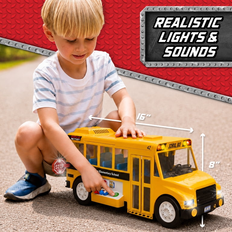 Maxx Action Mega School Bus with Joystick Controls photo 4