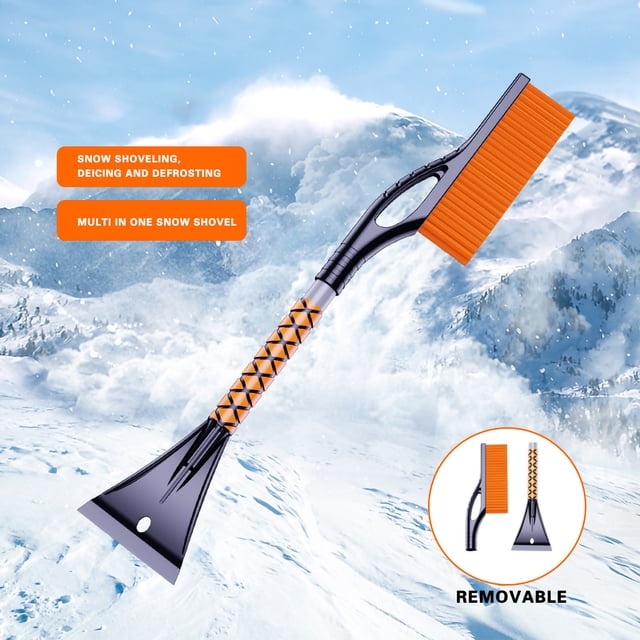 Yhmxh Cadeaux pour Femmes et Hommes, Essentiels pour la Maison Pelle de Déneigement Montée sur Véhicule Pelle de Déneigement Multifonctionnelle pour Véhicule Brosse Pelle à Neige