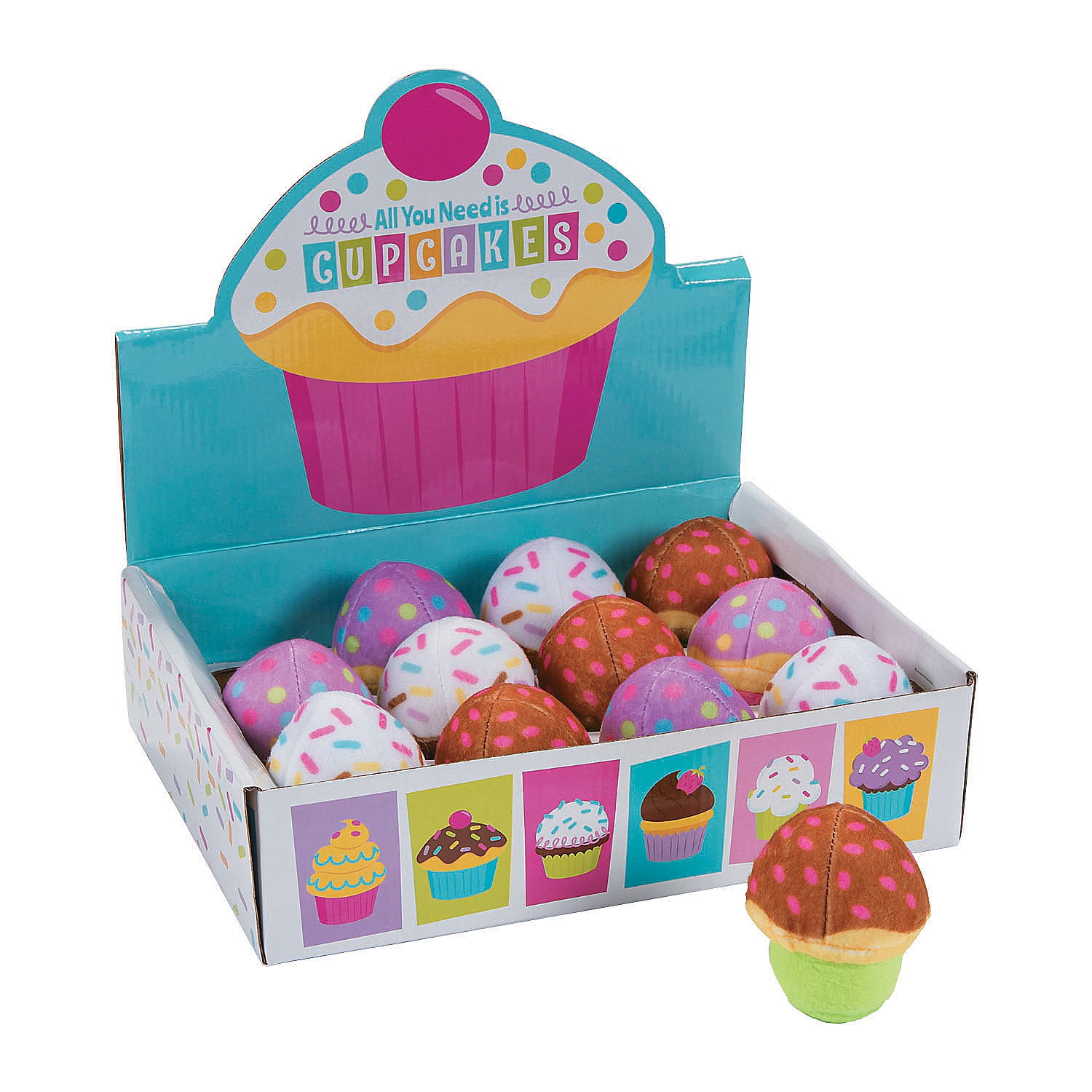 Mini Cupcake Plush With Box - Party Favors - 12 Pieces - Walmart.com - Walmart.com