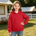 thumbnail image 5 of Abcomgle Hoodies for Girls 7-8 Cute Solid Hooded Sweatshirts for Girls Loose Long Sleeve Girls Pullover Top Aesthetic Winter Clothes for Tween Girls with Pocket, 5 of 5