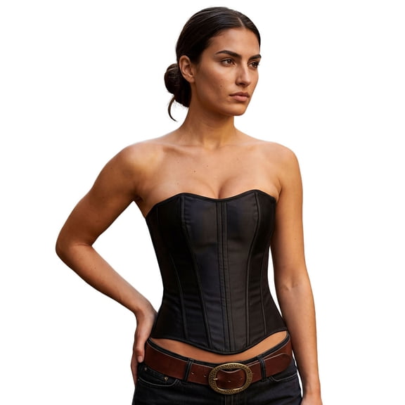 Women Strapless Bustier Corset Top Cincher Corselet Off Shoulder Slim Fit Boned Corset Tops