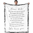 thumbnail image 1 of LHSHID Father's Day Blanket Gifts for Dad Bithday Gifts for Dad Best Dad Ever Gifts Dad Gifts from Daughers Dad Birthday Gifts Dad Blanket Gifts Throw Blankets 30"x40", 1 of 9