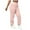 Pink, variant on Erwazi Women Solid Joggers Pants Casual Elastic Waist Pleated Pant with Pocket