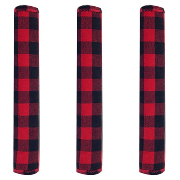 3 piezas de manija de refrigerador cubre protector de manija de tela de abrigo de Navidad