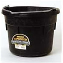 Miller Rubber Flatback Bucket Black 18 Quart - DFW18/DF18FBA