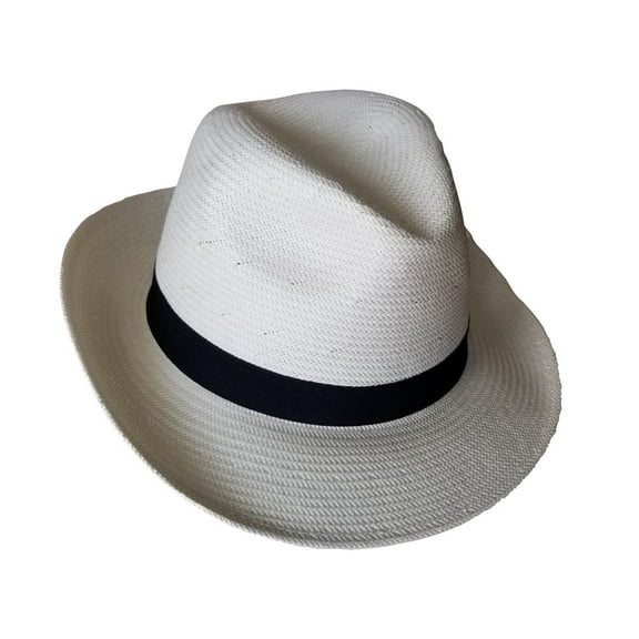 Kenny K Fedora, Classic Panama Style Hat, 100% 3-bu Toyo, Elegant and Tasteful PAN53 (Ivory, Large)