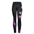 thumbnail image 2 of Capri Leggings for Women Plus Size Fashion Butterfly Print Casual High Waist Sport Yoga Pants Pink XXXXXL, 2 of 5