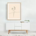 thumbnail image 3 of Black and White Floral Line Drawing - Line Drawing Line Art Minimalist Floral Botanical Modern Art Abstract Nature Unframed Wall Art Print 9 x 12 inches, 3 of 4