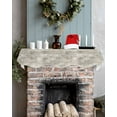 thumbnail image 5 of Vintage Beige Fireplace Mantel Scarf Table Runner, Modern Abstract Art Oil Painting Winter Garland Mantel Top Tablerunners Dresser Scarves Cover Decorations for Windows Party Living Room 60''x17'', 5 of 6