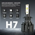 thumbnail image 4 of 4x H7 LED Headlight Bulb Kit High/Low Beam 8000LM Super Bright 6000K Cool White, 4 of 8
