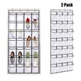 thumbnail image 1 of Organizador de Zapatos para Puerta con 28 Bolsillos Grandes: Capacidad para 14 Pares de Zapatos con 4 Ganchos, Paquete de 2, 1 of 7
