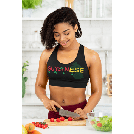 

Guyanese Swag Guyana Map Women s Seamless Sports Bra