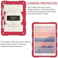 thumbnail image 4 of Dteck Case for iPad 9th/ 8th/ 7th Generation 10.2 inch (Case for iPad 9/8/ 7 Gen), Heavy Duty Shockproof Cover with Rotating Stand Hand/Shoulder Strap Pencil Holder,Red, 4 of 7