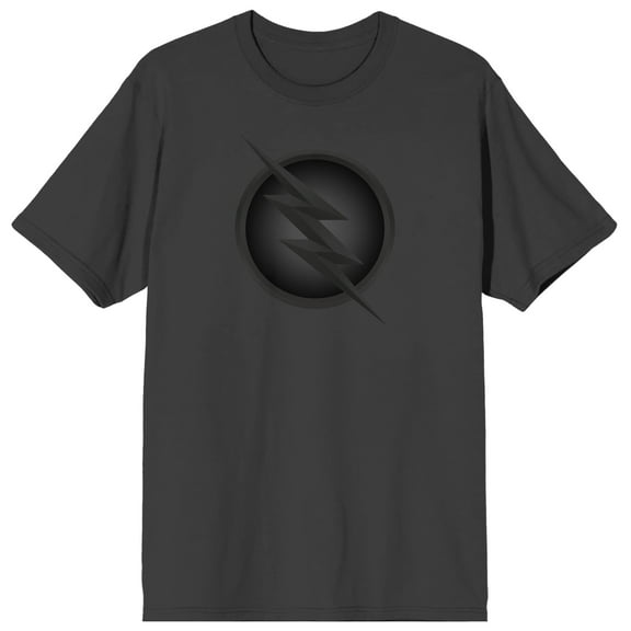 The Flash Speedster Zoom Logo Men's Charcoal Gray Graphic Tee-S