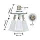 thumbnail image 2 of leyfeng Divisor de enchufe de luz 3 en 1 E26/27 Convertidor de adaptador para bombillas LED estándar Vertical 180 °, 2 of 8