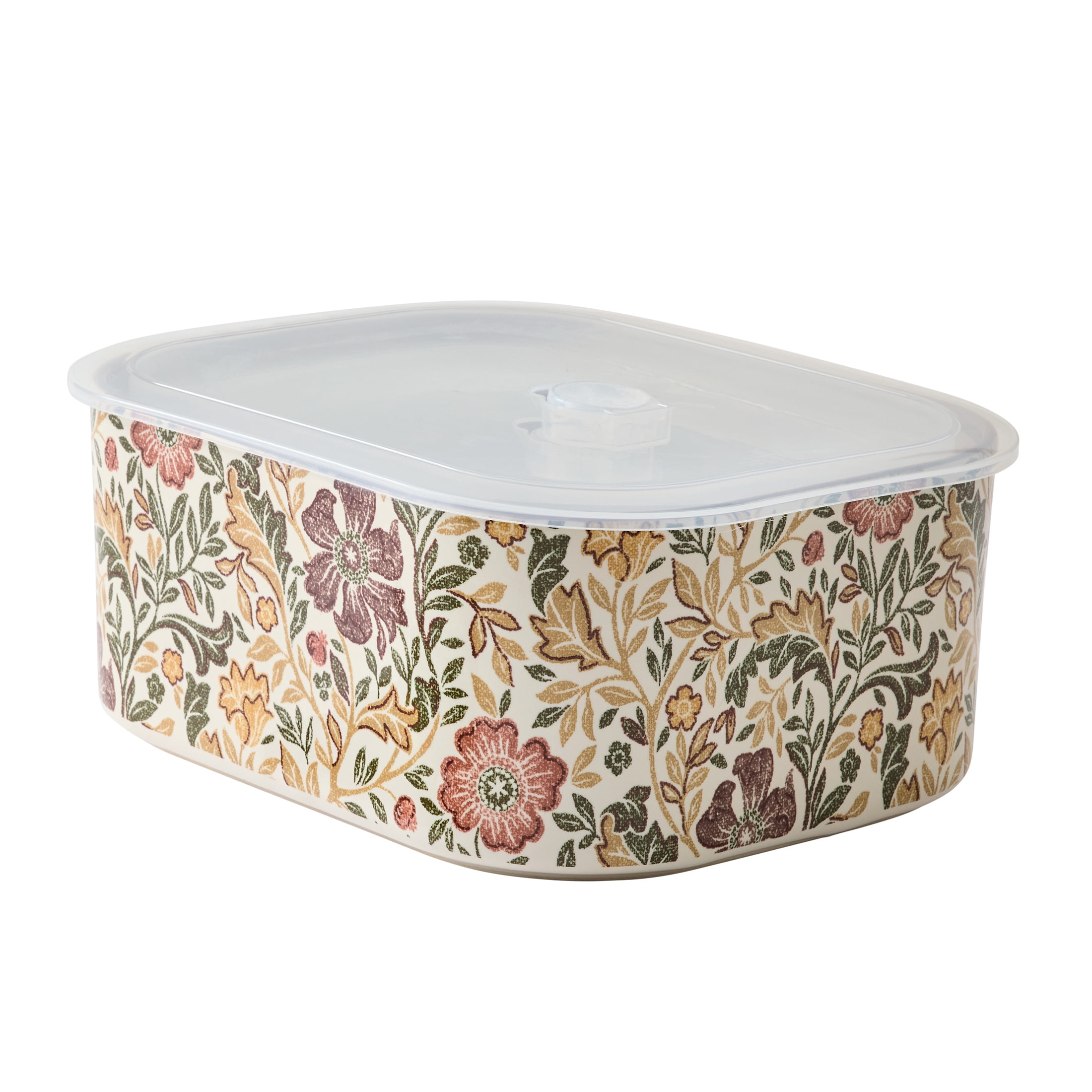 Better Homes & Gardens Edith Vine Floral 4-Piece Stoneware Baking Dish Set with Lids