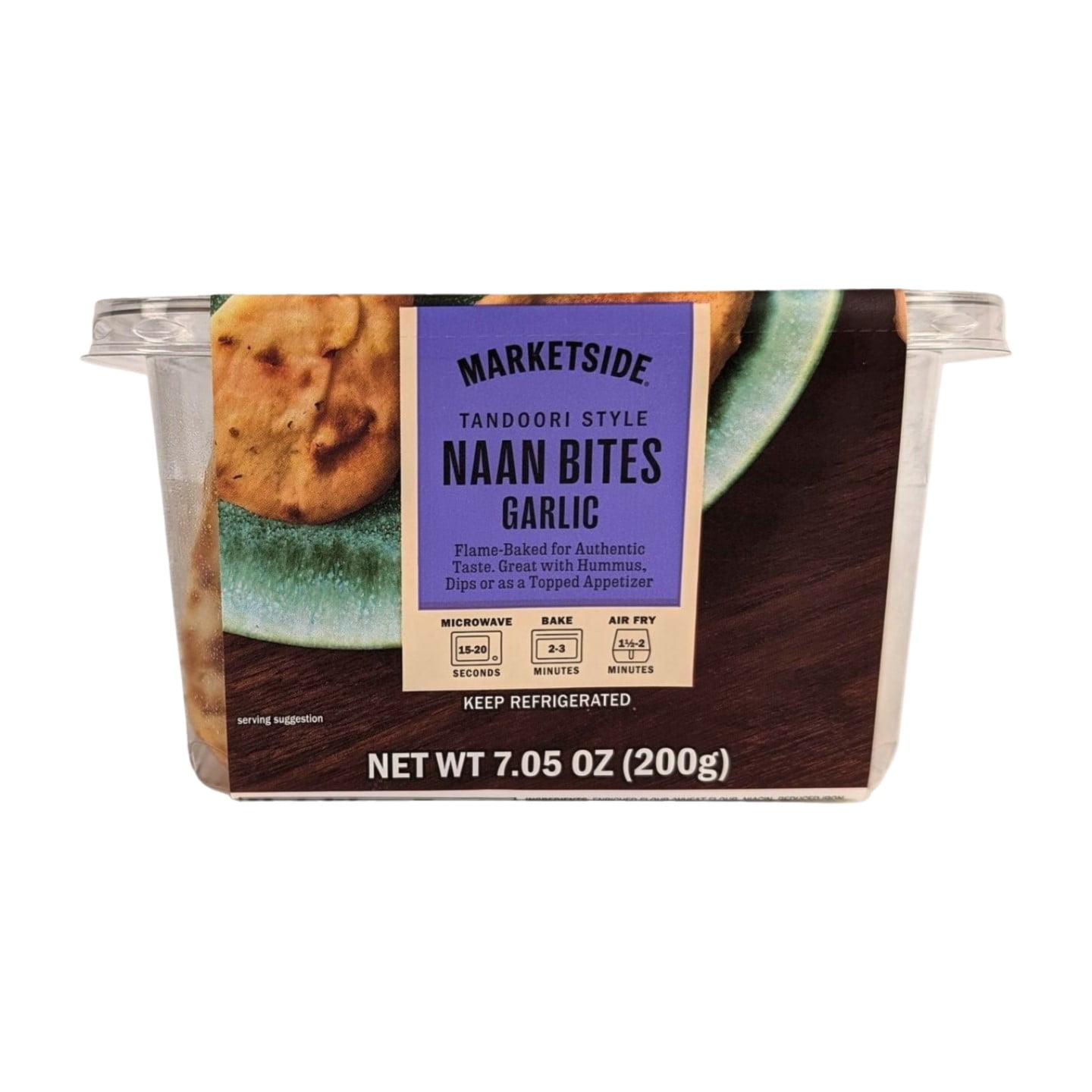 Marketside Tandoori Style Garlic Naan Bites, 7.05 oz, 15 Count
