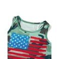thumbnail image 5 of Biezeib Family Mom-Kid Shirt, Round Neck Sleeveless Star Striped Print Independence Day Loose Casual Party Vest, 5 of 6