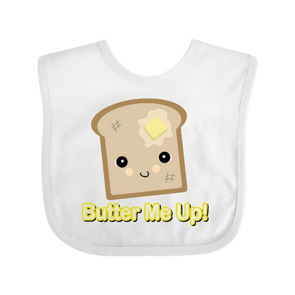 Inktastic Butter Me Up Toast Boys or Girls Baby Bib