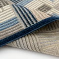 thumbnail image 6 of Loomaknoti Fontana Haldis 9' x 12' Geometric Indoor/Outdoor Area Rug , Gray/Blue, 6 of 7