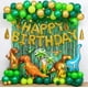 thumbnail image 1 of Decoraciones de fiesta de cumpleaños de dinosaurios y kit de guirnalda de globos (dorado, verde), globos de dinosaurio, globos de FELIZ CUMPLEAÑOS, cortinas, para fiesta infantil temática de dinosaur JAMW Sencillez, 1 of 5