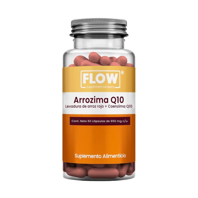 Arrozima Coenzima Q 10 Red Yeast Rice Flow 60 cáps Naranja Oscuro