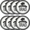 thumbnail image 3 of Party Central Club Pack of 180 Black and White School Spirit Disposable Dinner Plates 7", 3 of 3