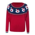 thumbnail image 4 of Zhanying Noël Sweater Chandail de Noël à Col Rond, Graphique, Drôle, Doux, Doublé en Molleton, pour Femmes, 4 of 6