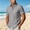 Gray, variant on Avirosel Men's Cotton Short Sleeve Hawaiian Shirt Casual Loose Button Down Summer Beach Shirts with Pocket White