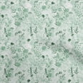 thumbnail image 1 of oneOone Silk Tabby Dusty Teal Green Fabric Floral Diy Clothing Quilting Fabric Print Fabric By Yard 42 Inch Wide, 1 of 4