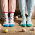 thumbnail image 6 of Forfamy 5 Pairs Easter Socks for Women Easter Bunny Crew Socks Rabbit Carrot Egg Pattern Socks Fun Socks for Easter Party Gift, 6 of 7