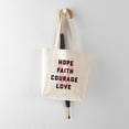 thumbnail image 5 of CafePress - Hope Faith Courage Love Tote Bag - Unisex Canvas Tote Bag, Beige, 1-Piece, 5 of 7
