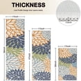 thumbnail image 4 of Blue Floral and Petal Pattern Kitchen Rugs Sets Of 3,Kitchen Runner Rugs Non Skid Washable,Decorative Kitchen Floor Mats for Kitchen,Sink,Laundry,17"x30"+ 17"x47" + 17"x59", 4 of 6