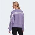 thumbnail image 2 of Adidas Womens Future Icons 3-Stripes Sweatshirt HC1640 Lilac, 2 of 3