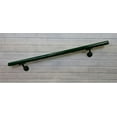 thumbnail image 3 of Aluminum Handrail Direct OHR Handrail Section w/ Mounts (9' Length,Evergreen) USA Made, 3 of 5
