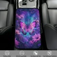 thumbnail image 2 of Yuyamidu Purple Butterfly Car Center Console Cover Sunflower Armrest Cover for Car Truck Van Easy to Install Auto Arm Rest Cover Car Accessories with Elastic Bands, 2 of 7