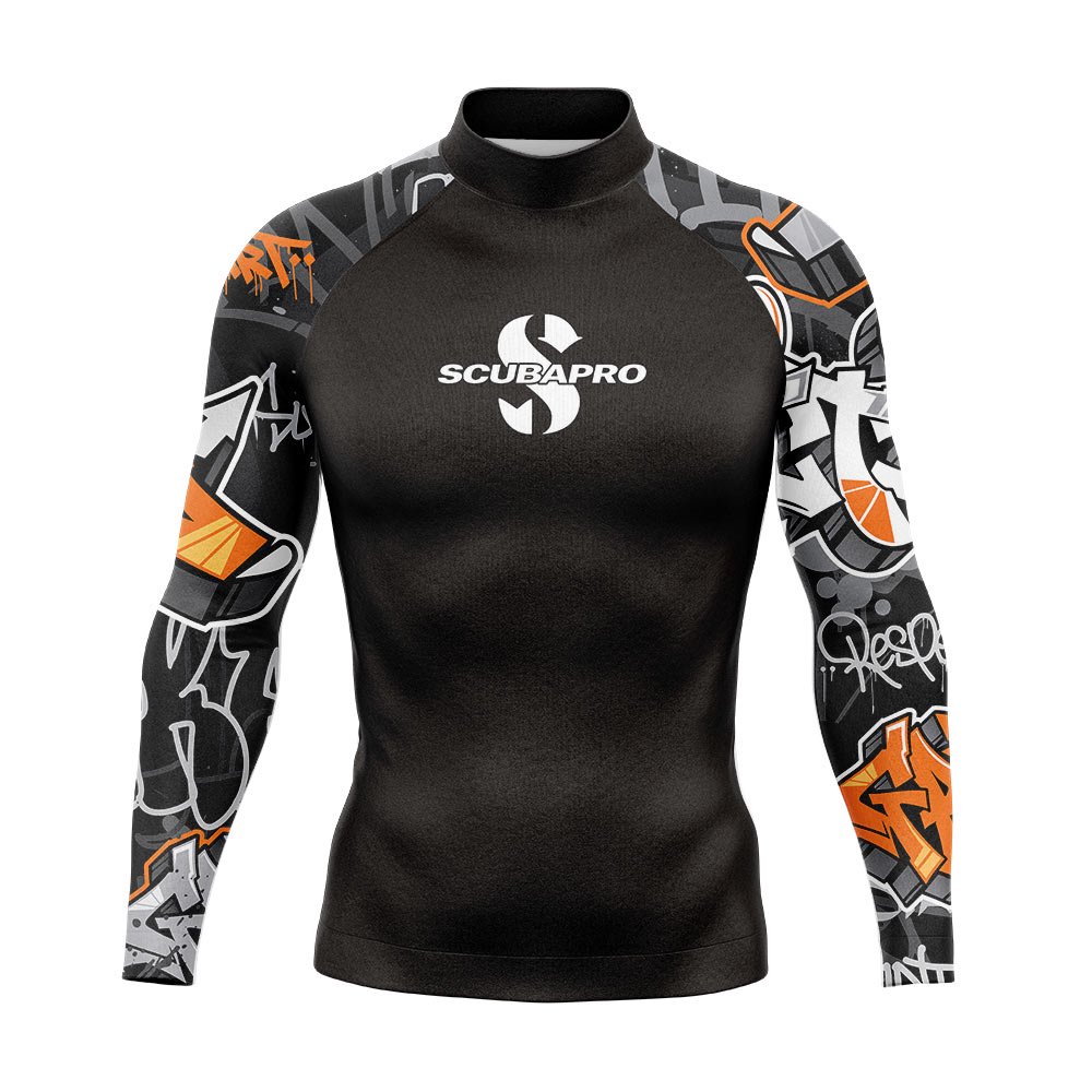 RASHwetsuitsロンスプ New Mens Rash Guards Long Sleeve Surf Shirt Surfing Diving
