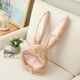 thumbnail image 4 of Bunny Hat Funny Party Easter Christmas Cap Cozy Headwear Adults Cosplay Costume Marrón claro, 4 of 9