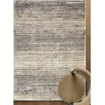 thumbnail image 2 of Erbanica 3'3" x 5' Moderne Beige Gris Striped Tapis, 2 of 5