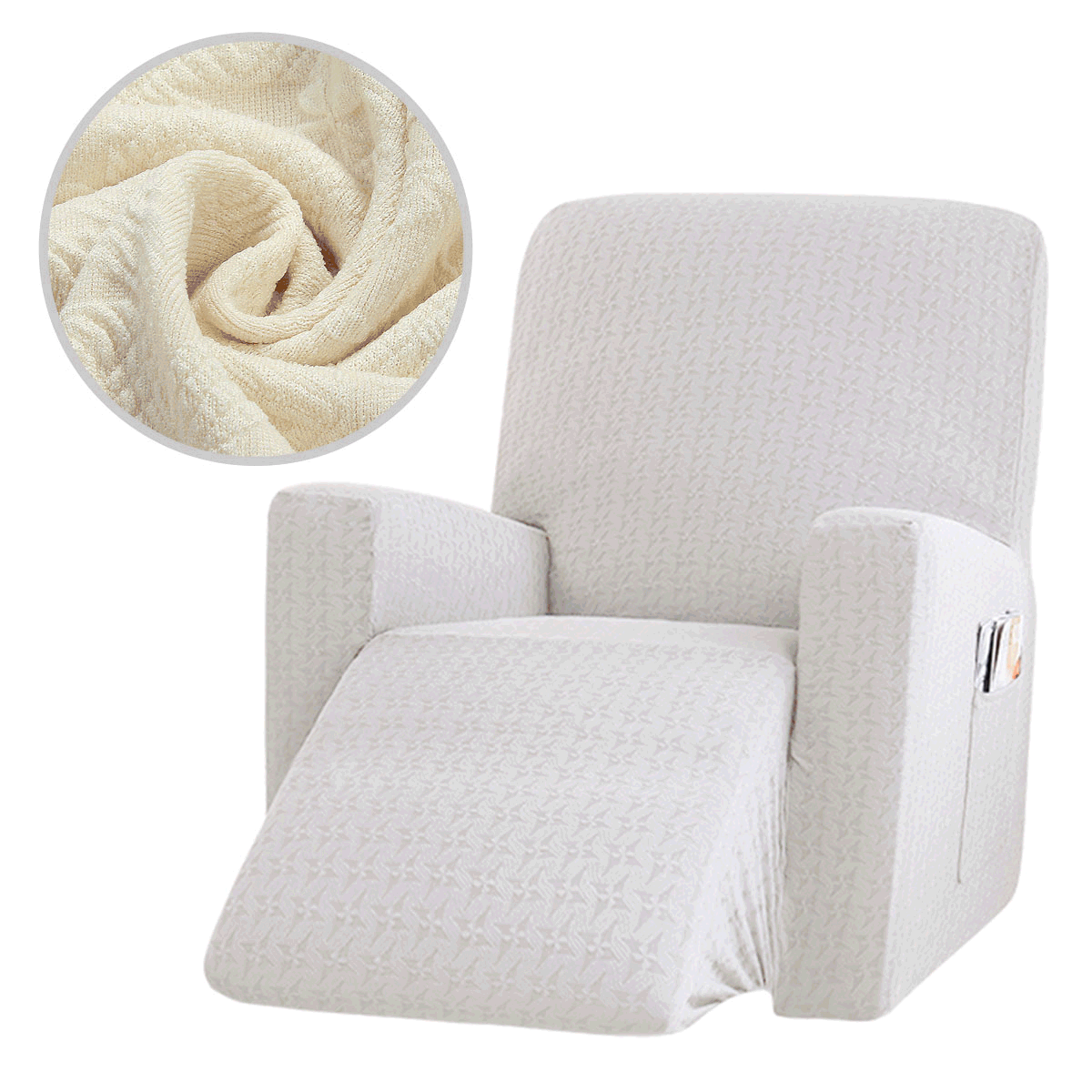 Recliner Stretch Slipcover with Pockets, Recliner Chair Slipcovers