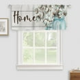 thumbnail image 4 of Wooden Plank Windows Valances Curtain Kitchen Rod Pocket Short Panels Spring Home Mason Jar Floral Retro Window Treatment Topper Curtains for Living Bedroom Garden 54x18 in, 4 of 6