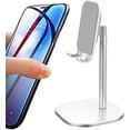 thumbnail image 4 of Support de Téléphone Portable, Support de Bureau pour Téléphone Portable, Adapté pour Poser sur un Bureau Ou une Table à Manger, Fournit un Style Simple Support de Bureau pour Téléphone Portable (Blanc), 4 of 7