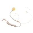thumbnail image 2 of Paquete de 2 a 10 Auriculares con Cable Y Gancho para La Oreja Doble, Micrófono Tipo Diadema, Color Beige, 3,5 Mm, Derecho 4 piezas Sunnimix Micrófono de auriculares de 3 pines, 2 of 8
