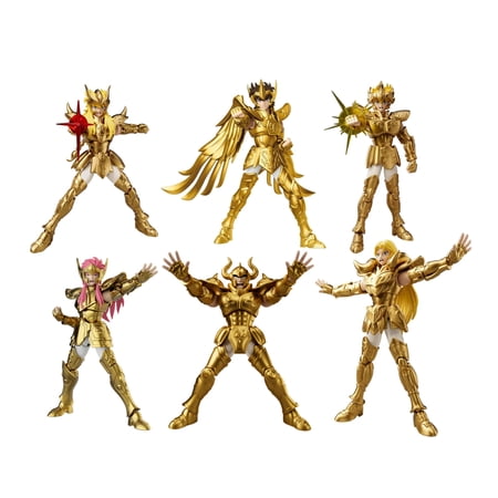 BLOKEES Saint Seiya Champion Class: Aries, Leo, Scorpio, Sagittarius, Taurus, and Aquarius Model Kits Bundle (6 Items)