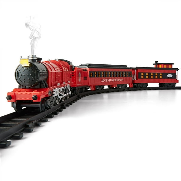 Adventure Force Remote Control Railway Model Train Set, 31 Pieces