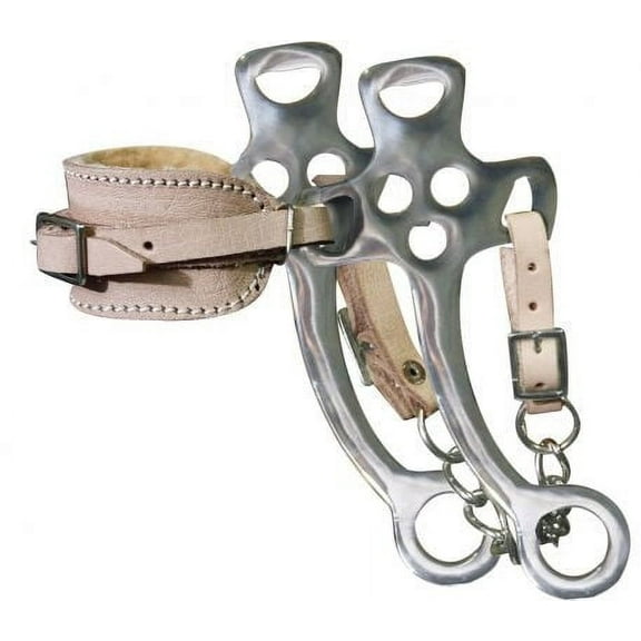 Showman Fleece Lined Hackamore w/  7 1/2" Stainless Steel Cheeks (Light)