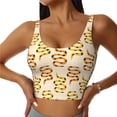 thumbnail image 3 of Goofa Hand Drawn Snake Printed Sports Bras for Women, High Impact Running Bra Workout Crop Tank Tops Longline Sports Bra Push up-Small, 3 of 9