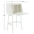 thumbnail image 3 of SAFAVIEH Xander Modern Secretary Writing Desk, White, 3 of 13