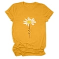 thumbnail image 6 of Trendfront Womens Daisy T-Shirt Flower Graphic Print Tee Crewneck Short Sleeve Summer Loose Fit Casual Pullover Daily Classic Tops, 6 of 8
